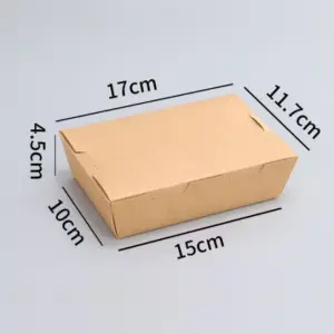 Lunch Box Meal Kraft Paper Box