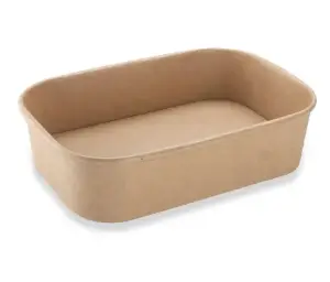 Rectangle Kraft Paper Food Container 750ML