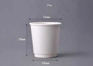 7 oz White Paper Hot Cups