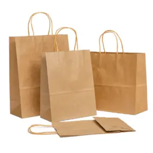 Round Rope Kraft Paper Bag