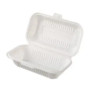 500ML Cornstarch Clamshell Food Box
