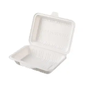 800ML Cornstarch Clamshell Food Box
