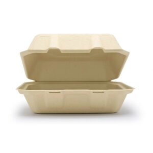 Sugarcane Bagasse Clamshell Lunchboxes