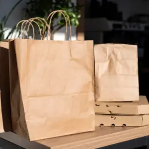 Round Rope Kraft Paper Bag 280*150*280mm